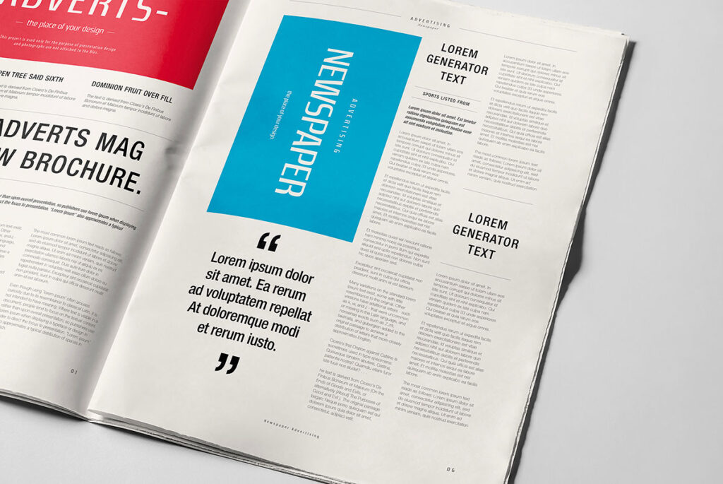 Pubblicità stampa - giornali e riviste